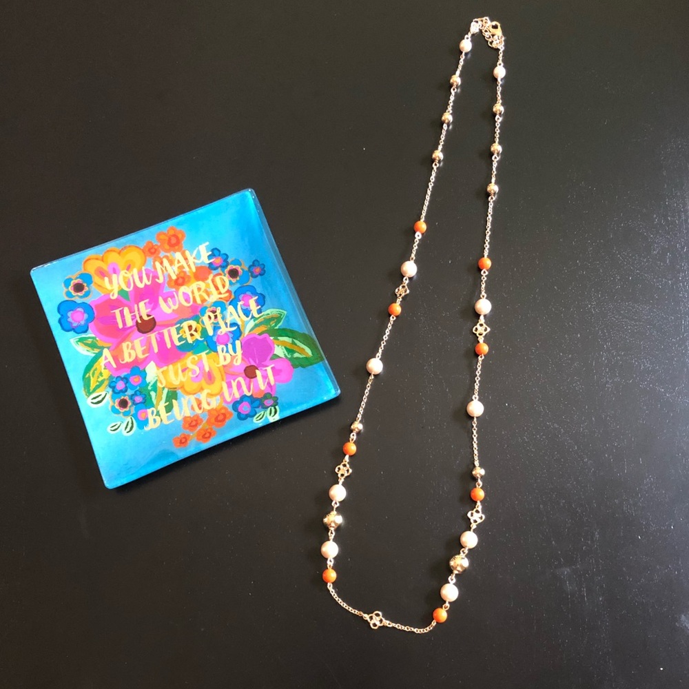 Gold & Orange Necklace